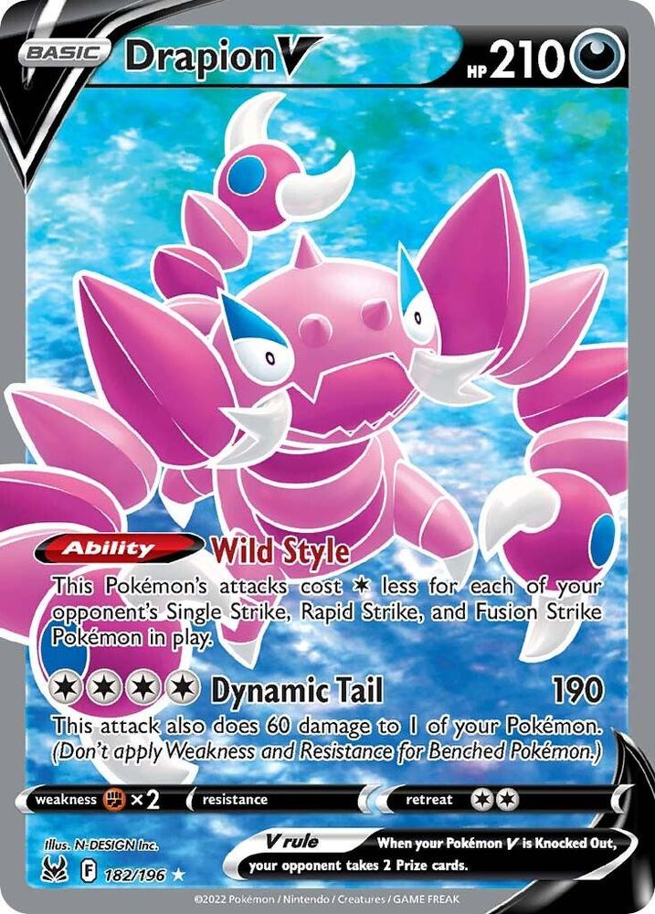 Drapion V (Full Art) [SWSH11: Lost Origin] 182/196