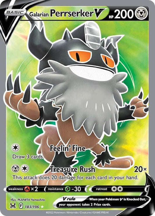 Galarian Perrserker V (Full Art) [SWSH11: Lost Origin] 183/196