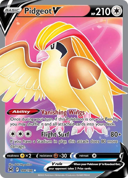 Pidgeot V (Full Art) [SWSH11: Lost Origin] 188/196