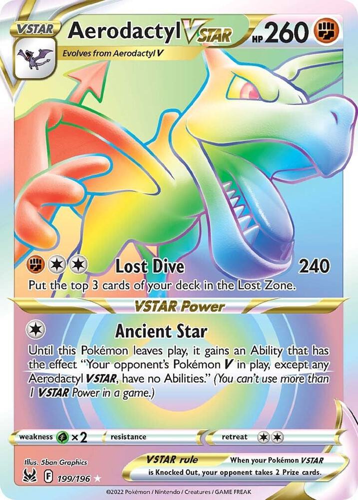 Aerodactyl VSTAR (Secret) [SWSH11: Lost Origin] 199/196