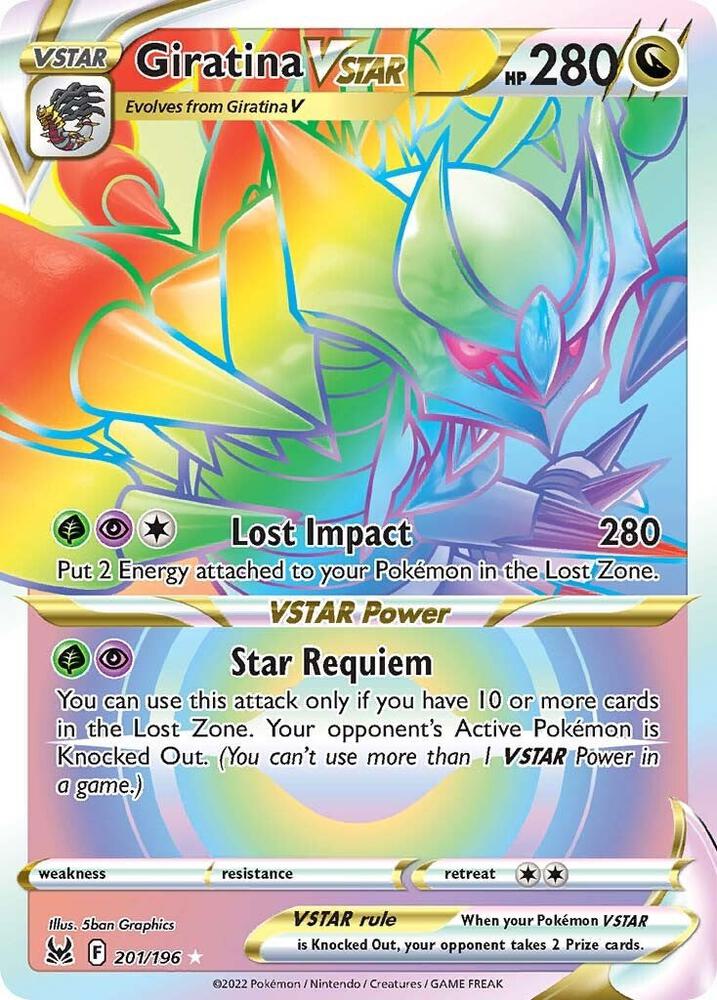 Giratina VSTAR (201) (Secret) [SWSH11: Lost Origin] 201/196