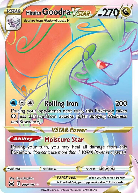 Hisuian Goodra VSTAR (Secret) [SWSH11: Lost Origin] 202/196
