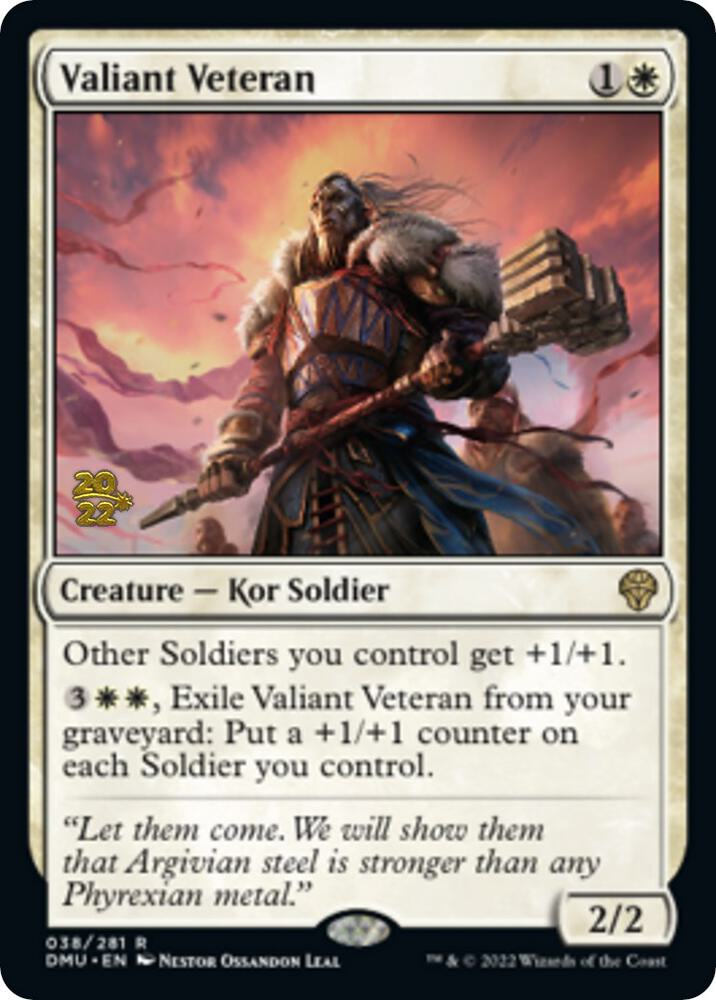 Valiant Veteran [Prerelease Cards] 38