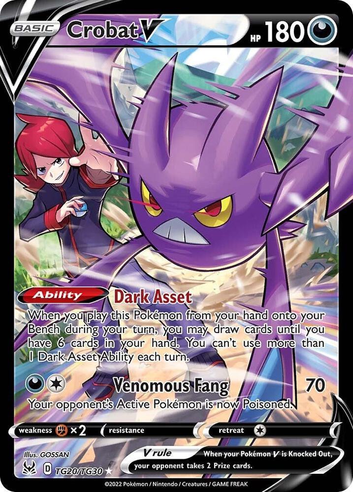 Crobat V [SWSH11: Lost Origin Trainer Gallery] TG20/TG30