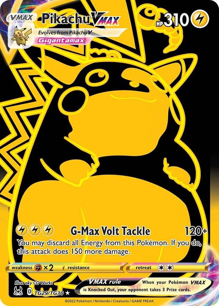 Pikachu VMAX (Secret) [SWSH11: Lost Origin Trainer Gallery] TG29/TG30