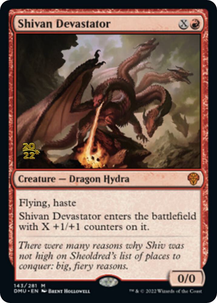 Shivan Devastator [Prerelease Cards] 143