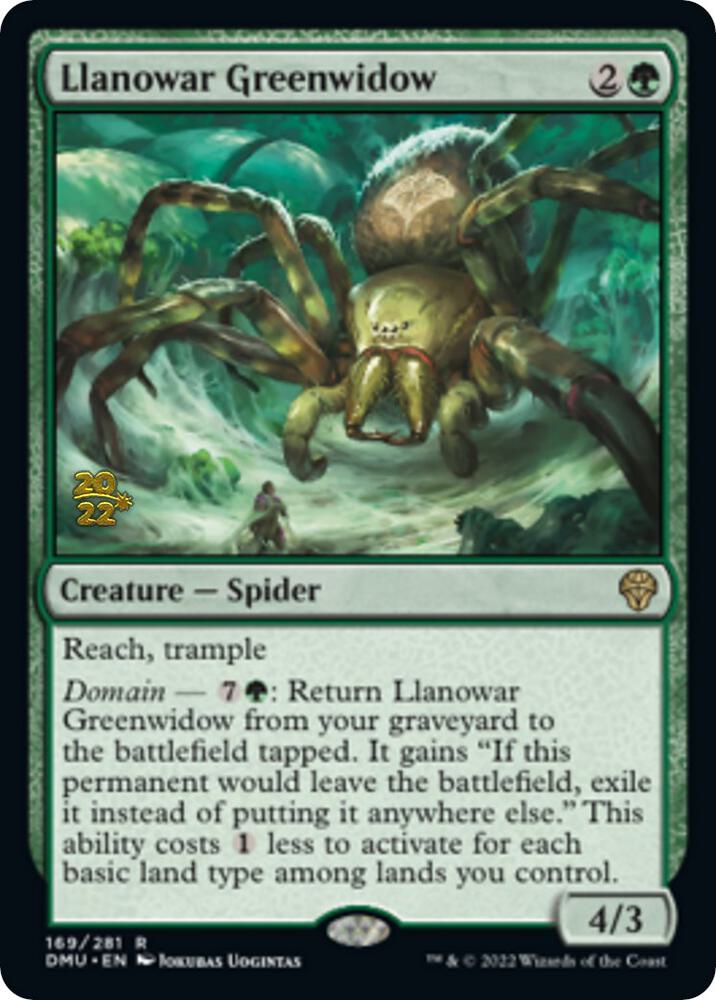 Llanowar Greenwidow [Prerelease Cards] 169