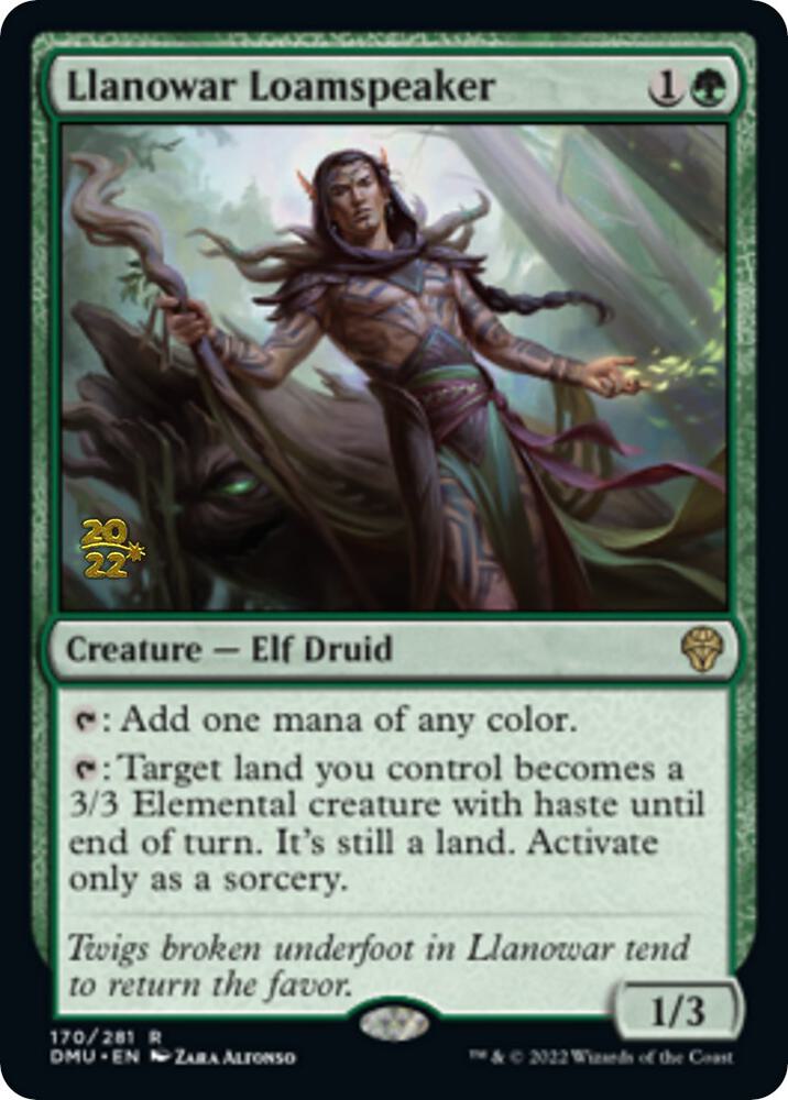Llanowar Loamspeaker [Prerelease Cards] 170