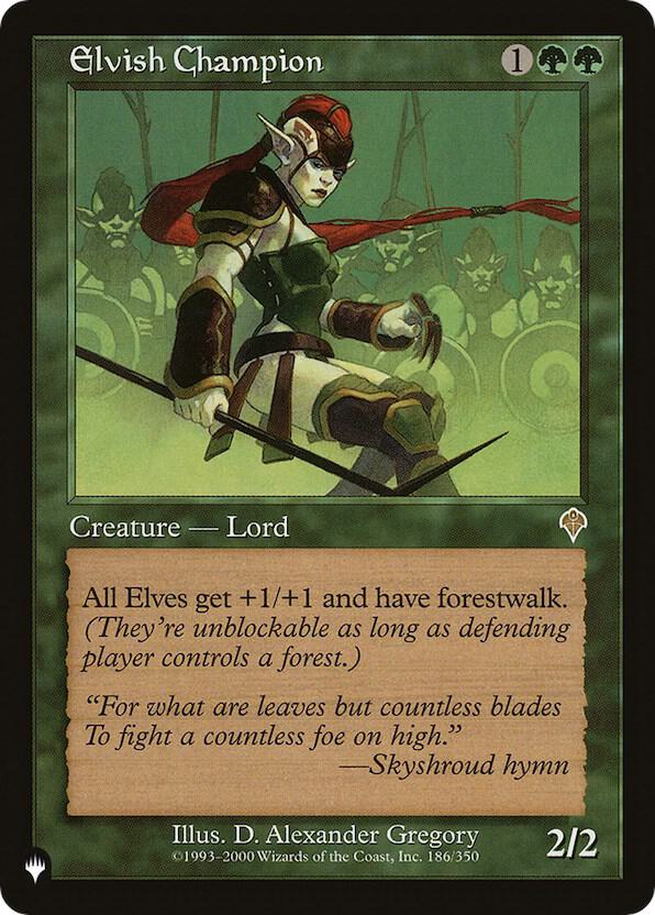 Elvish Champion [The List Reprints] 186/350