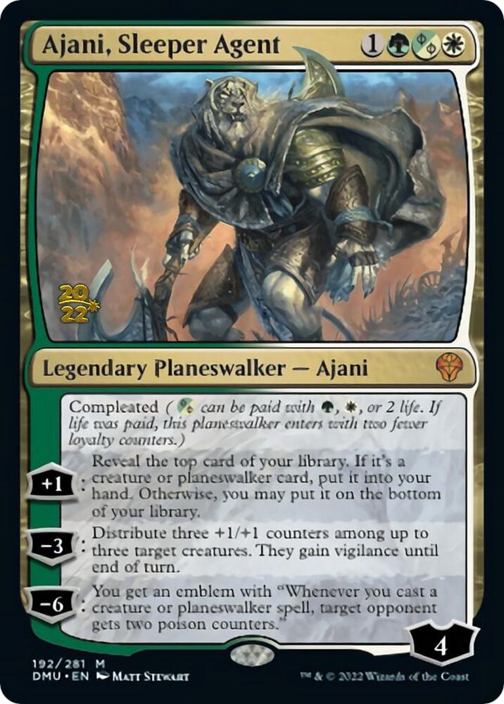 Ajani, Sleeper Agent [Prerelease Cards] 192