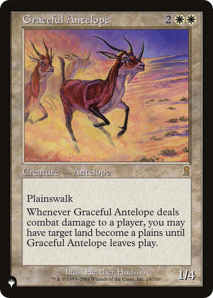 Graceful Antelope [The List Reprints] 24/350