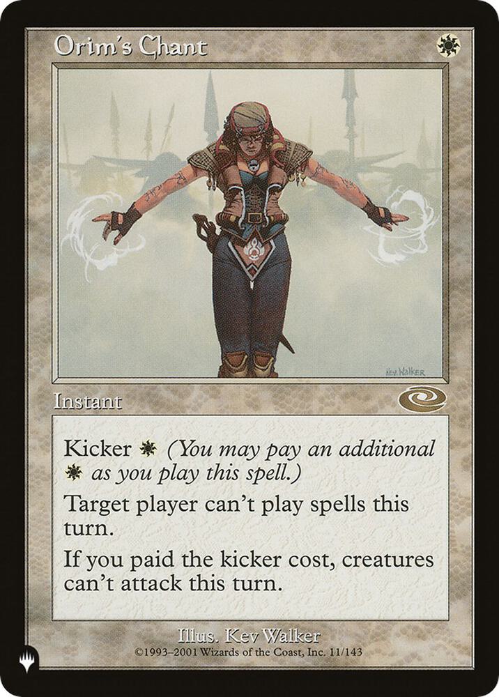 Orim's Chant [The List Reprints] 11/143