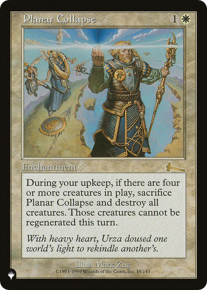 Planar Collapse [The List Reprints] 18/143