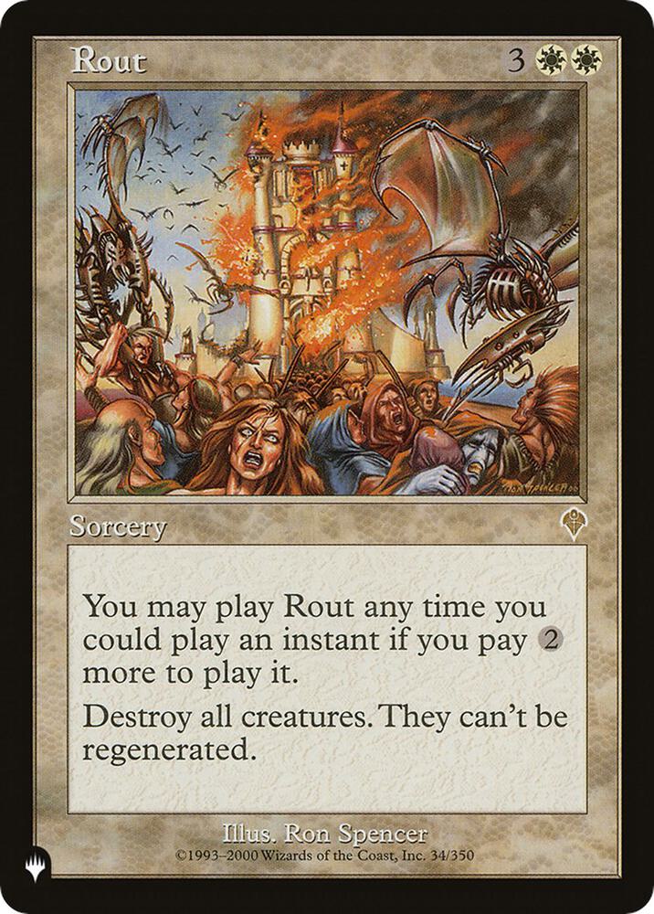 Rout (INV) [The List Reprints] 34/350