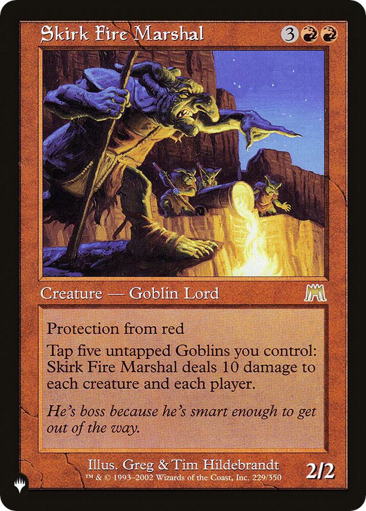 Skirk Fire Marshal [The List Reprints] 229/350