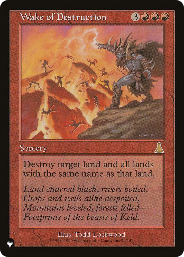 Wake of Destruction [The List Reprints] 99/143