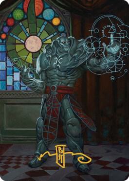 Karn, Living Legacy Art Card (2/81) (Gold-Stamped Signature) [Art Series: Dominaria United] 2