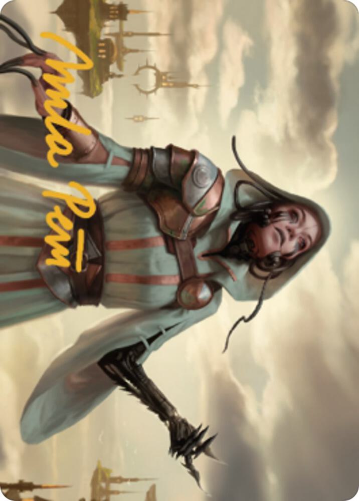 Phyrexian Missionary Art Card (Gold-Stamped Signature) [Art Series: Dominaria United] 11