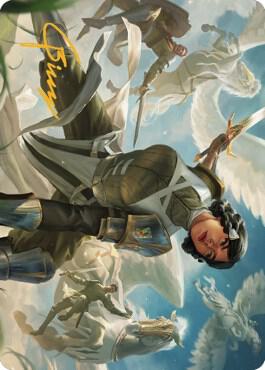 Resolute Reinforcements Art Card (Gold-Stamped Signature) [Art Series: Dominaria United] 13