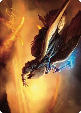 Battlewing Mystic Art Card (Gold-Stamped Signature) [Art Series: Dominaria United] 14