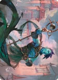 Haughty Djinn Art Card [Art Series: Dominaria United] 15