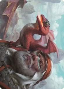 Dragon Whelp Art Card [Art Series: Dominaria United] 29