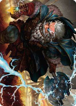 Electrostatic Infantry Art Card (Gold-Stamped Signature) [Art Series: Dominaria United] 30