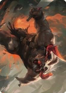 Furious Bellow Art Card [Art Series: Dominaria United] 31