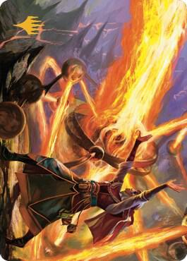 Ghitu Amplifier Art Card (Gold-Stamped Signature) [Art Series: Dominaria United] 32
