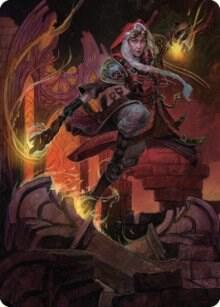Jaya, Fiery Negotiator Art Card (35/81) [Art Series: Dominaria United] 35