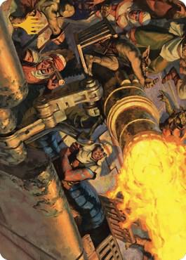 Mana Cannons Art Card (Gold-Stamped Signature) [Art Series: Dominaria United] 36