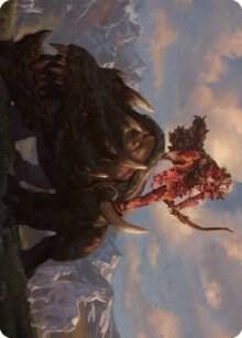 Meria's Outrider Art Card [Art Series: Dominaria United] 37