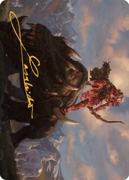 Meria's Outrider Art Card (Gold-Stamped Signature) [Art Series: Dominaria United] 37