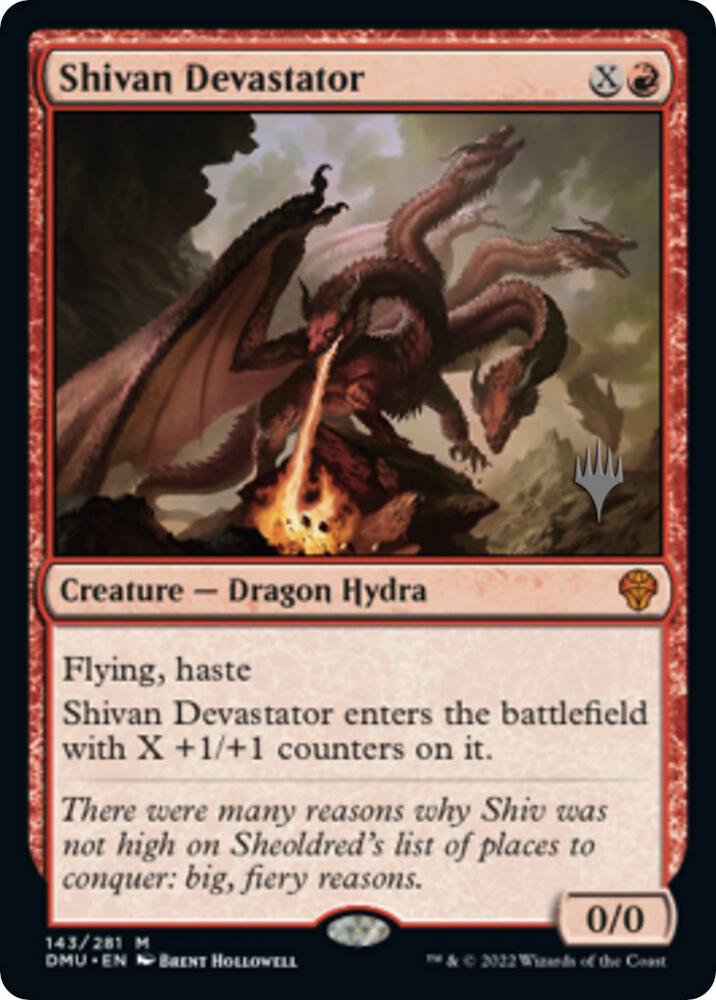 Shivan Devastator [Promo Pack: Dominaria United] 143