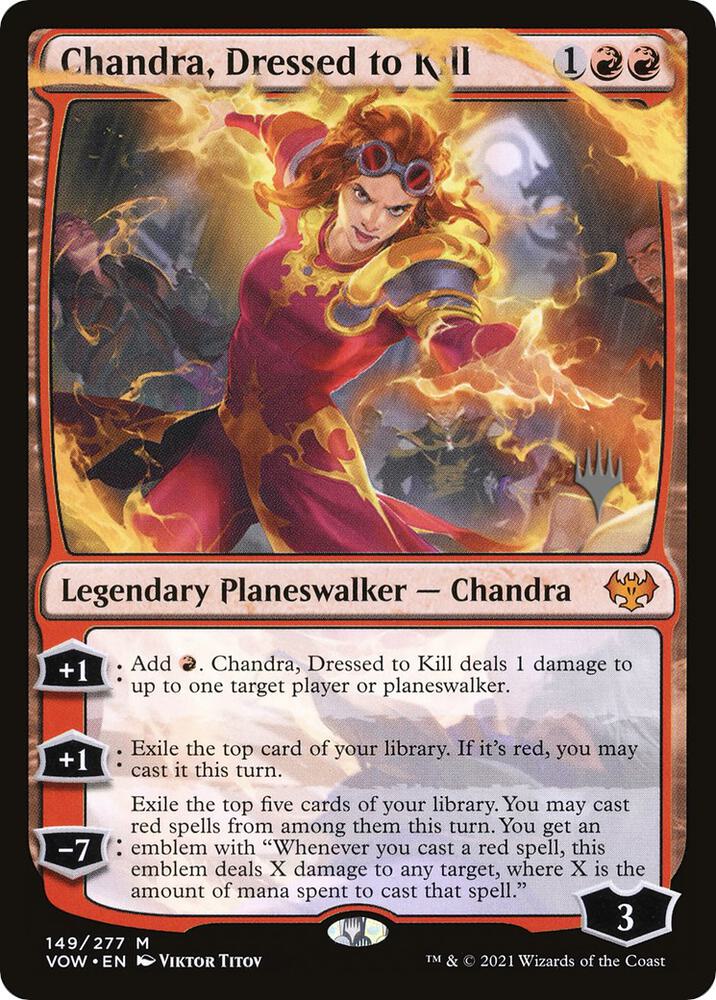 Chandra, Dressed to Kill [Promo Pack: Dominaria United] 149