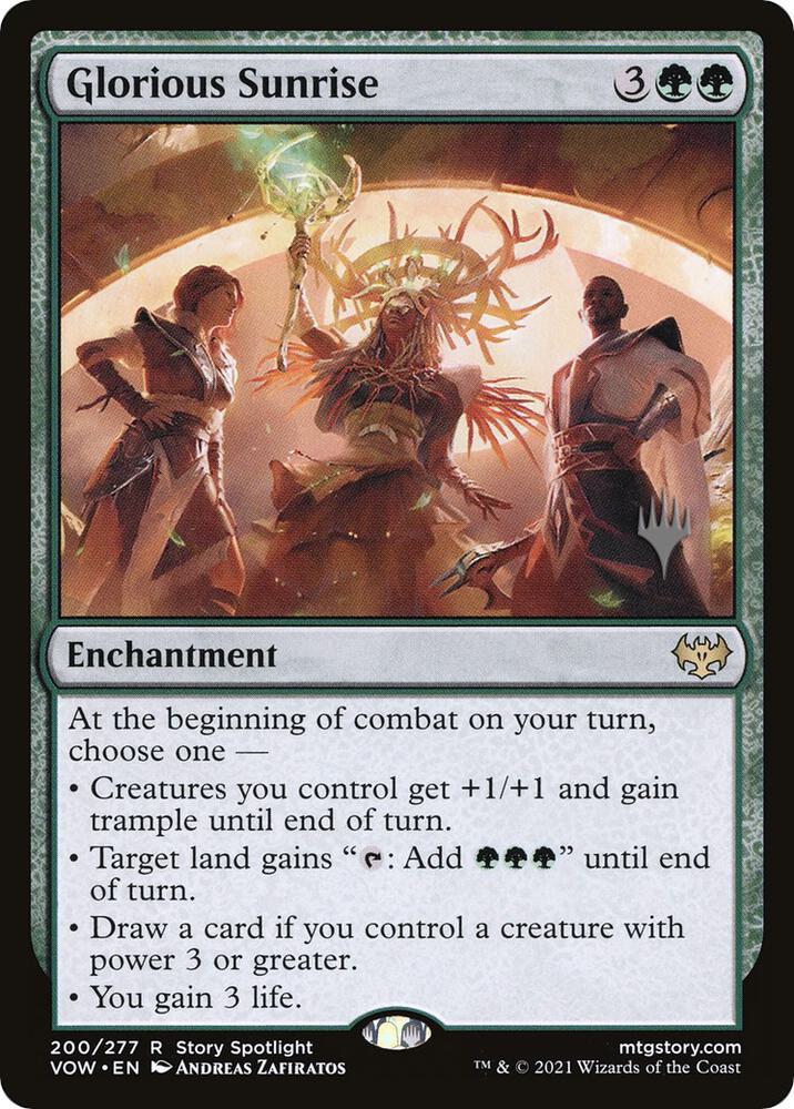Glorious Sunrise [Promo Pack: Dominaria United] 200