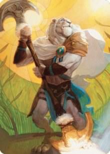 Ajani, Sleeper Agent Art Card [Art Series: Dominaria United] 42