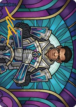 Aron, Benalia's Ruin Art Card (Gold-Stamped Signature) [Art Series: Dominaria United] 43