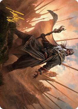 Hazezon, Shaper of Sand Art Card (Gold-Stamped Signature) [Art Series: Dominaria United] 46