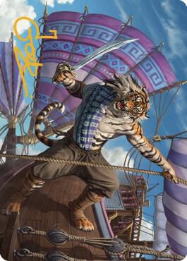 Jedit Ojanen, Mercenary Art Card (Gold-Stamped Signature) [Art Series: Dominaria United] 48
