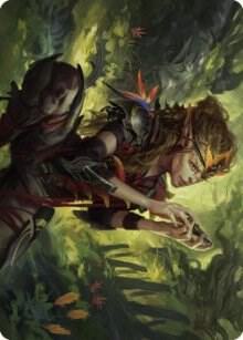 Meria, Scholar of Antiquity Art Card [Art Series: Dominaria United] 50