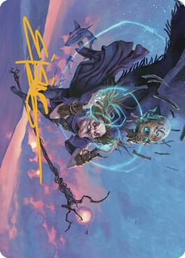 Zur, Eternal Schemer Art Card (56/81) (Gold-Stamped Signature) [Art Series: Dominaria United] 56