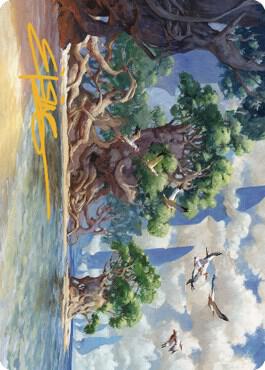 Yavimaya Coast Art Card (Gold-Stamped Signature) [Art Series: Dominaria United] 61