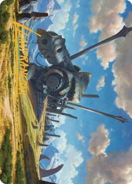 Plains Art Card (62/81) (Gold-Stamped Signature) [Art Series: Dominaria United] 62