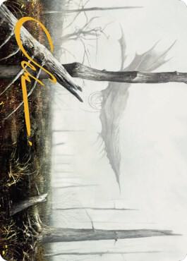 Swamp Art Card (Gold-Stamped Signature) [Art Series: Dominaria United] 64