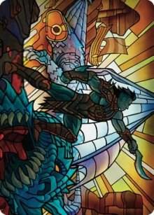 Astor, Bearer of Blades Art Card [Art Series: Dominaria United] 68