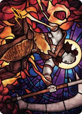 Garna, Bloodfist of Keld Art Card (Gold-Stamped Signature) [Art Series: Dominaria United] 71