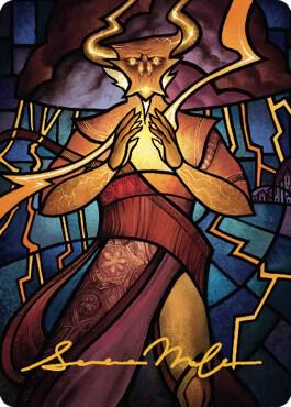 Najal, the Storm Runner Art Card (Gold-Stamped Signature) [Art Series: Dominaria United] 74