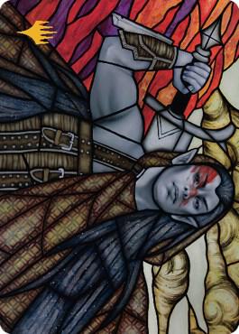 Radha, Coalition Warlord Art Card (Gold-Stamped Signature) [Art Series: Dominaria United] 75