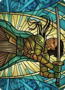 Shanna, Purifying Blade Art Card (77/81) [Art Series: Dominaria United] 77